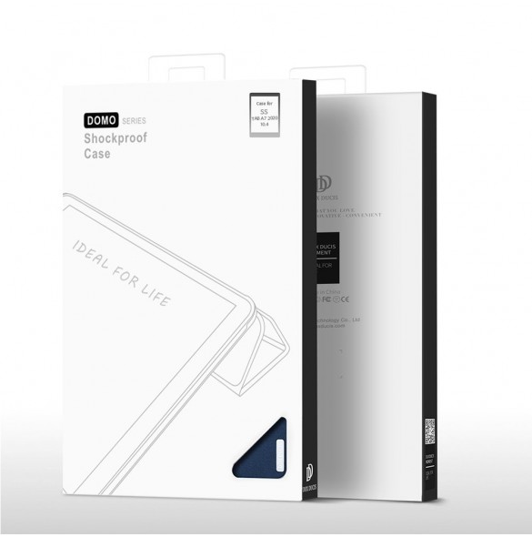 Dux Ducis Domo Foldable Cover Tablettfodral med Smart Sleep Funktion Stativ för Samsung Galaxy Tab A7 10,4'' 2020 Blå