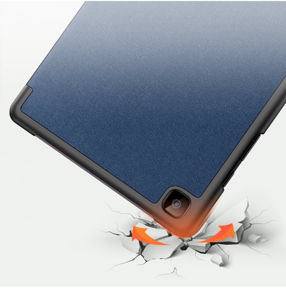 Dux Ducis Domo Foldable Cover Tablettfodral med Smart Sleep Funktion Stativ för Samsung Galaxy Tab A7 10,4'' 2020 Blå