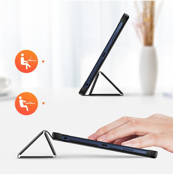 Dux Ducis Domo smart sovfodral till Lenovo Tab M10 10,6'' surfplatta - svart