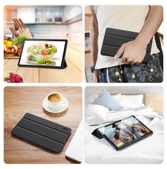 Dux Ducis Domo smart sovfodral till Lenovo Tab M10 10,6'' surfplatta - svart