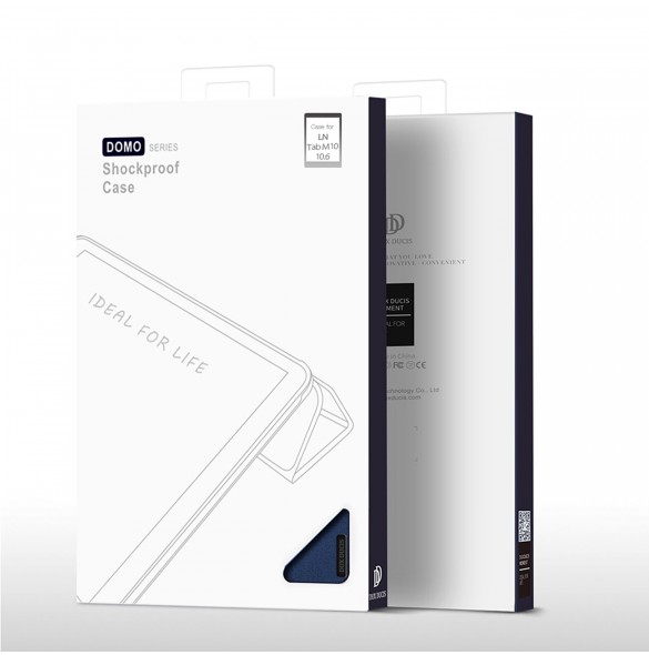 Dux Ducis Domo smart sovfodral till Lenovo Tab M10 10,6'' surfplatta - blå