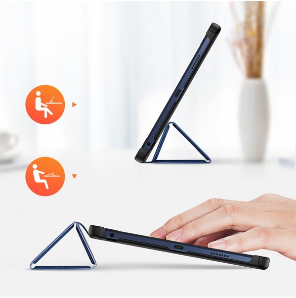 Dux Ducis Domo smart sovfodral till Lenovo Tab M10 10,6'' surfplatta - blå