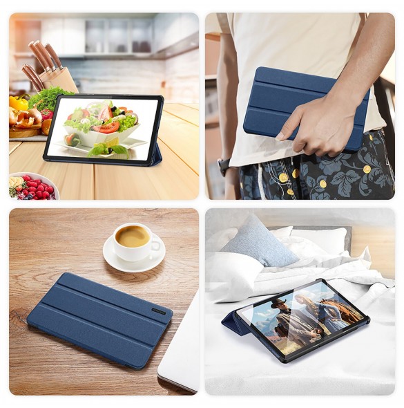 Dux Ducis Domo smart sovfodral till Lenovo Tab M10 10,6'' surfplatta - blå