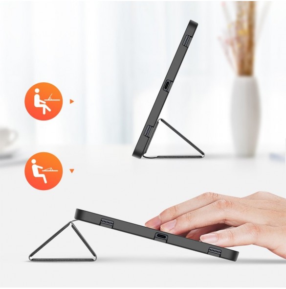 DUX DUCIS Domo surfplatta med flervinklat stativ och smart sömnfunktion för Samsung Galaxy Tab S7 11'' svart