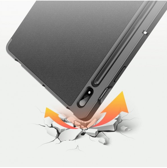 DUX DUCIS Domo surfplatta med flervinklat stativ och smart sömnfunktion för Samsung Galaxy Tab S7 11'' svart