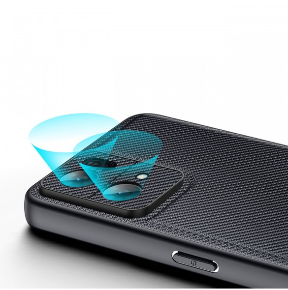 Dux Ducis Fino fodral täckt med nylonmaterial Oppo Reno7 Pro 5G svart