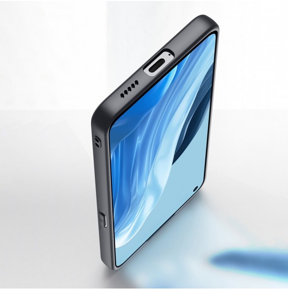 Dux Ducis Fino fodral täckt med nylonmaterial Oppo Reno7 Pro 5G svart