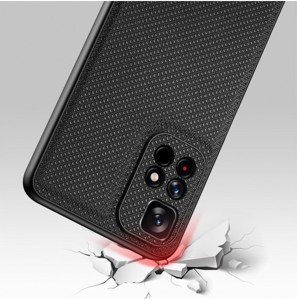 Dux Ducis Fino fodral täckt med nylonmaterial Poco M4 Pro 5G svart