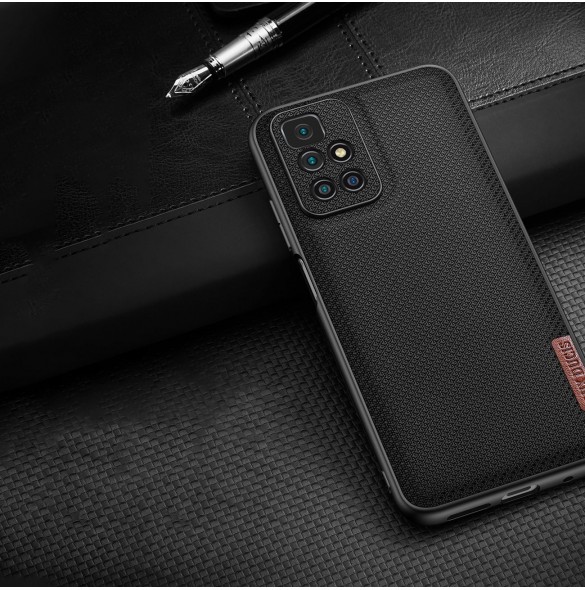 Dux Ducis Fino fodral täckt med nylonmaterial Xiaomi Redmi 10 svart