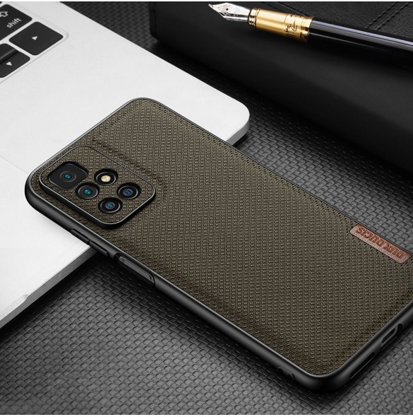 Dux Ducis Fino fodral täckt med nylonmaterial Xiaomi Redmi 10 svart
