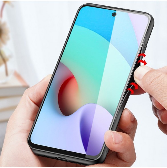 Dux Ducis Fino fodral täckt med nylonmaterial Xiaomi Redmi 10 svart