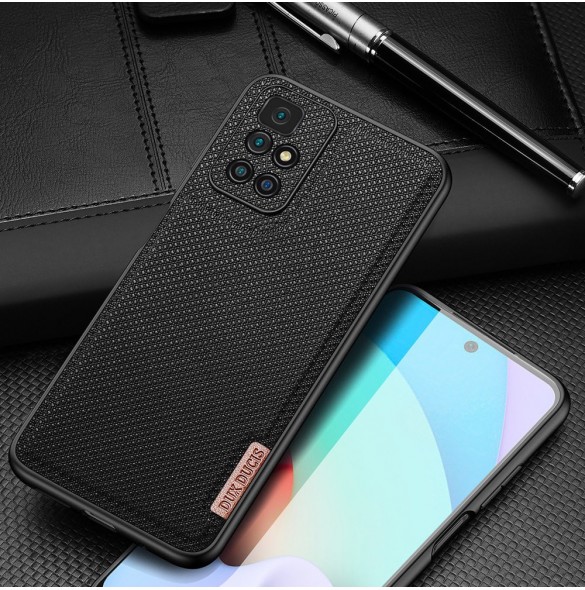 Dux Ducis Fino fodral täckt med nylonmaterial Xiaomi Redmi 10 svart