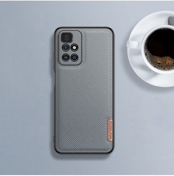 Dux Ducis Fino fodral täckt med nylonmaterial Xiaomi Redmi 10 blå