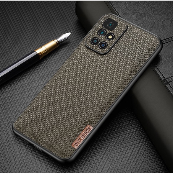 Dux Ducis Fino fodral täckt med nylonmaterial Xiaomi Redmi 10 blå