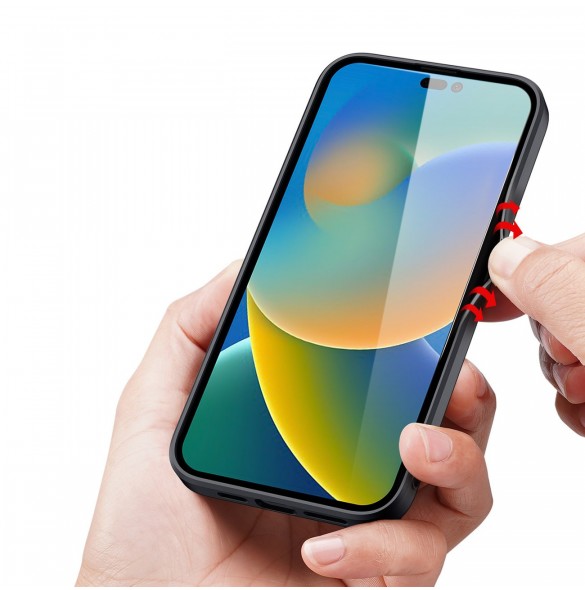 Dux Ducis Fino skal skal iPhone 14 Pro blå nylon