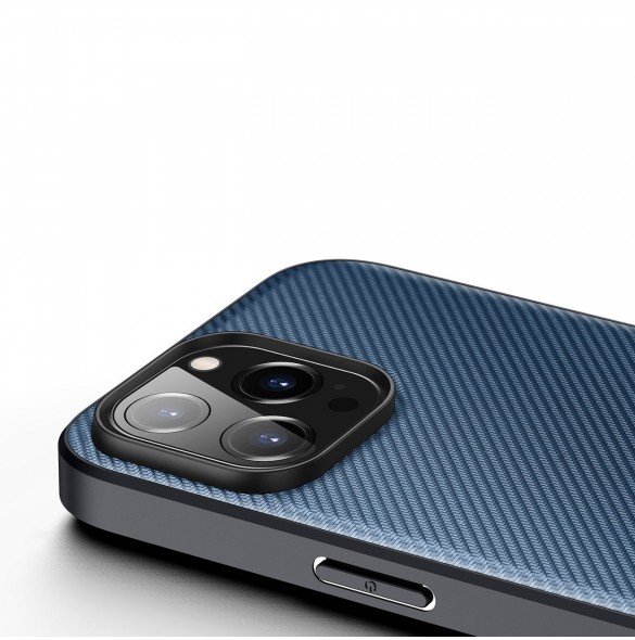 Dux Ducis Fino skal skal iPhone 14 Pro blå nylon