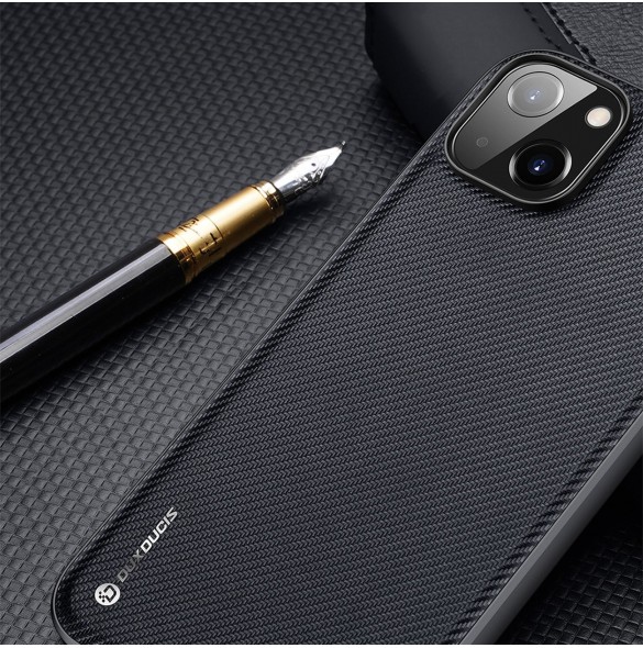 Dux Ducis Fino fodral skal av nylon för iPhone 14 Plus röd