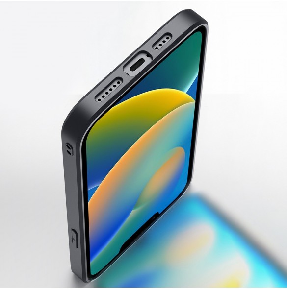 Dux Ducis Fino fodral skal av nylon för iPhone 14 Plus röd