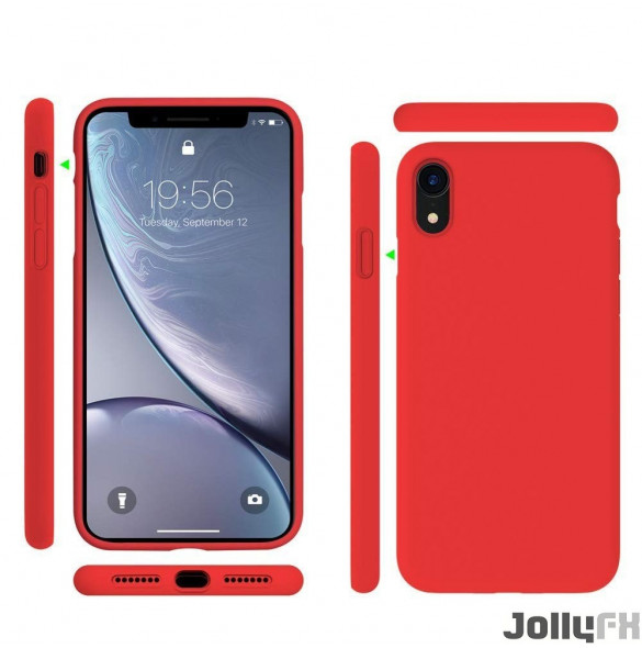 Rött och väldigt snyggt skydd iPhone XR.