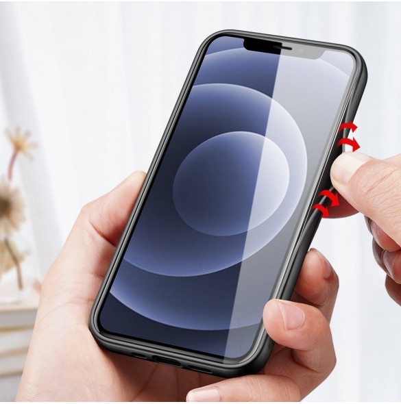 Dux Ducis Fino fodral täckt med nylonmaterial för iPhone 13 mini grön