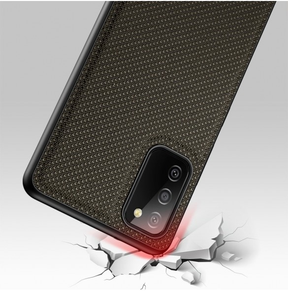 Dux Ducis Fino fodral täckt med nylonmaterial för Samsung Galaxy A03s grön