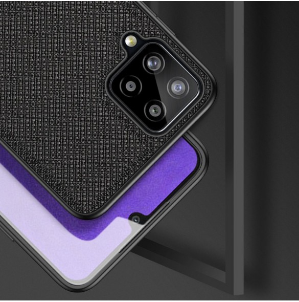 Dux Ducis Fino fodral täckt med nylonmaterial för Samsung Galaxy A22 4G svart