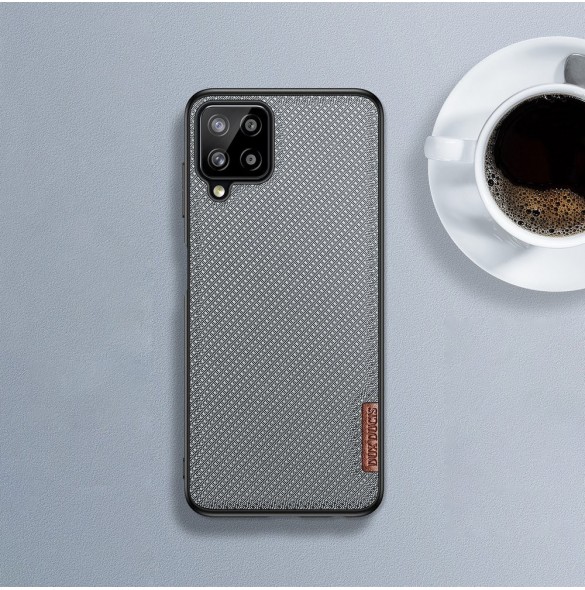 Dux Ducis Fino fodral täckt med nylonmaterial för Samsung Galaxy A22 4G svart
