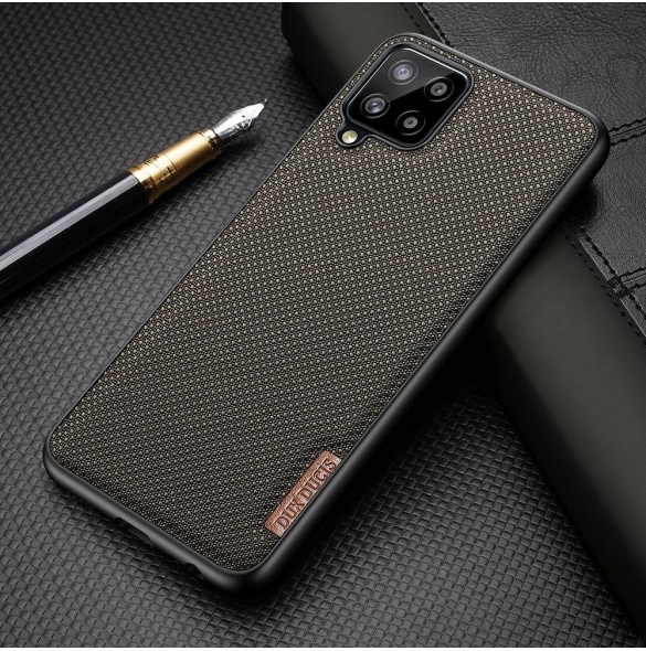 Dux Ducis Fino fodral täckt med nylonmaterial för Samsung Galaxy A22 4G svart