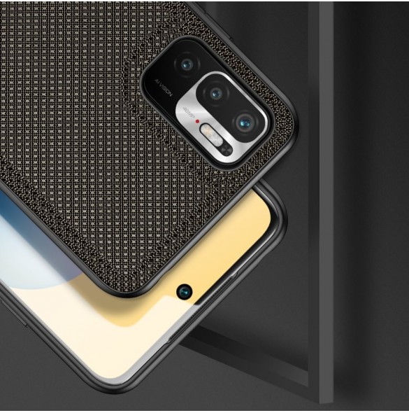 Dux Ducis Fino fodral täckt med nylonmaterial för Xiaomi Redmi Note 10 5G / POCO M3 PRO grön