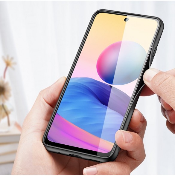 Dux Ducis Fino fodral täckt med nylonmaterial för Xiaomi Redmi Note 10 5G / POCO M3 PRO grön