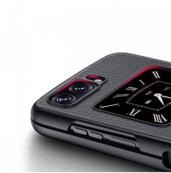 Dux Ducis Fino fodral till Motorola Razr 2022 skal med silikonram svart