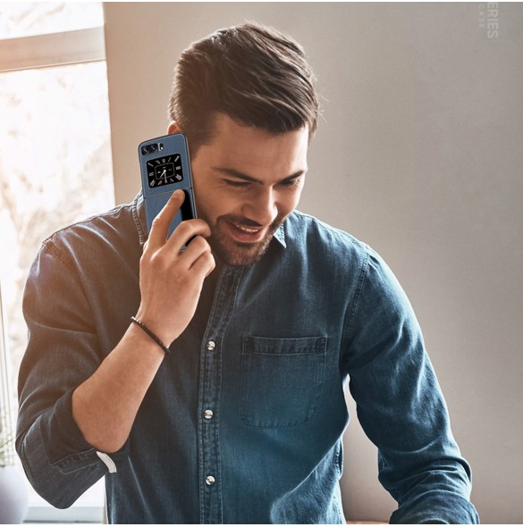 Dux Ducis Fino fodral till Motorola Razr 2022 skal med silikonram svart