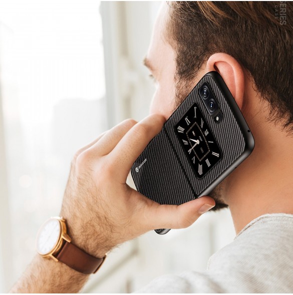Dux Ducis Fino fodral till Motorola Razr 2022 skal med silikonram svart