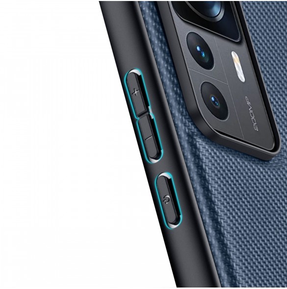 Dux Ducis Fino fodral för Xiaomi 12T Pro / Xiaomi 12T skal med silikonram blå