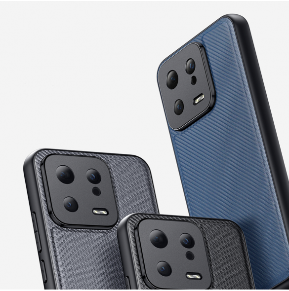 Dux Ducis Fino fodral för Xiaomi 12T Pro / Xiaomi 12T skal med silikonram blå
