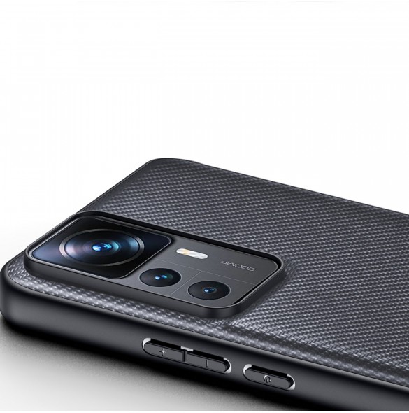 Dux Ducis Fino fodral för Xiaomi 12T Pro / Xiaomi 12T skal med silikonram grå