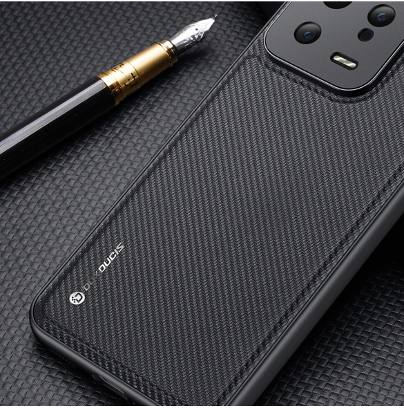 Dux Ducis Fino fodral för Xiaomi 12T Pro / Xiaomi 12T skal med silikonram grå