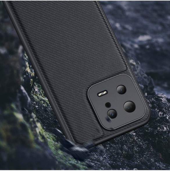 Dux Ducis Fino fodral för Xiaomi 12T Pro / Xiaomi 12T skal med silikonram grå