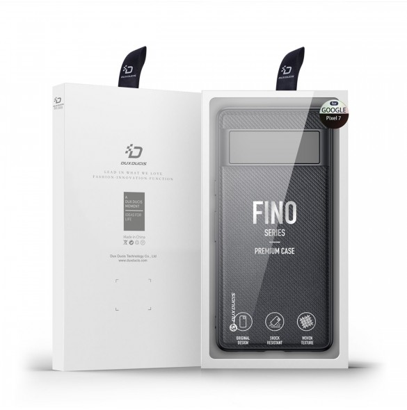 Dux Ducis Fino fodral Google Pixel 7 skal med silikonram svart