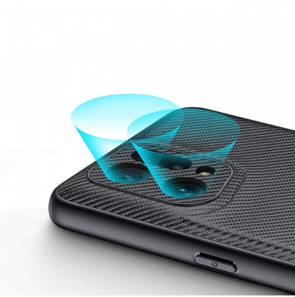 Dux Ducis Fino fodral är täckt med nylonmaterial Oppo Find X5 svart
