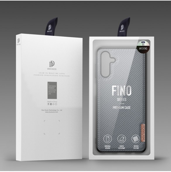 Dux Ducis Fino fodral är tillverkat av nylonmaterial för Samsung Galaxy A13 5G blå