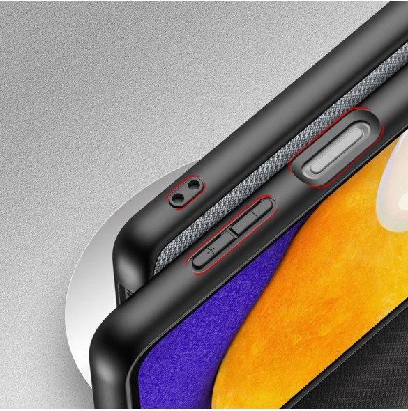 Dux Ducis Fino fodral är tillverkat av nylonmaterial för Samsung Galaxy A13 5G blå