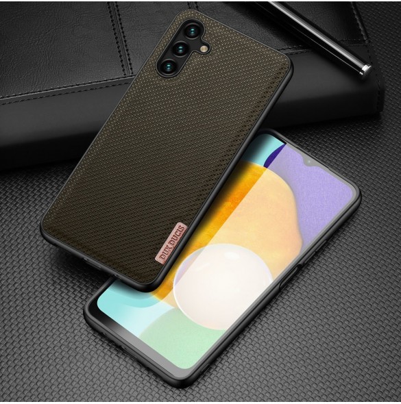 Dux Ducis Fino fodral är tillverkat av nylonmaterial för Samsung Galaxy A13 5G grön