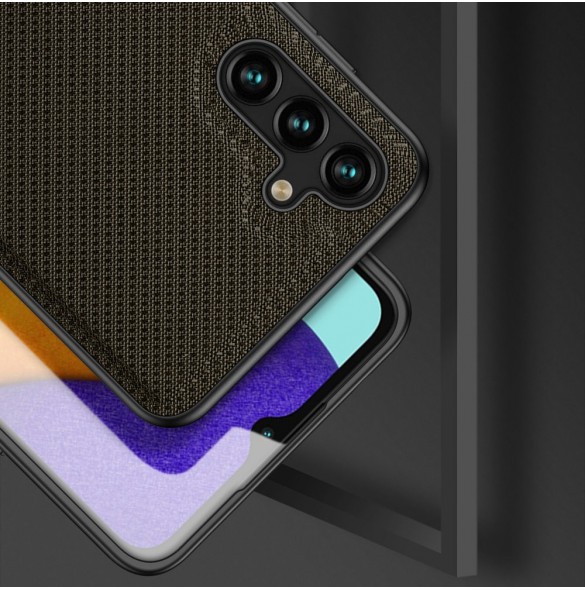 Dux Ducis Fino fodral är tillverkat av nylonmaterial för Samsung Galaxy A13 5G grön