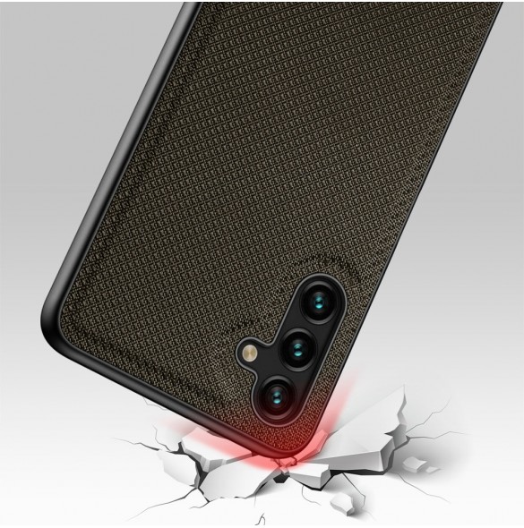 Dux Ducis Fino fodral är tillverkat av nylonmaterial för Samsung Galaxy A13 5G grön