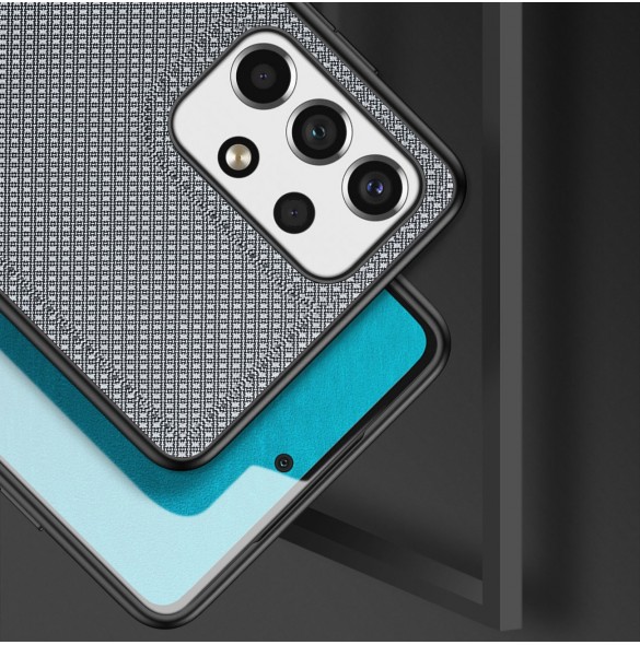 Dux Ducis Fino fodral är tillverkat av nylonmaterial för Samsung Galaxy A73 blå