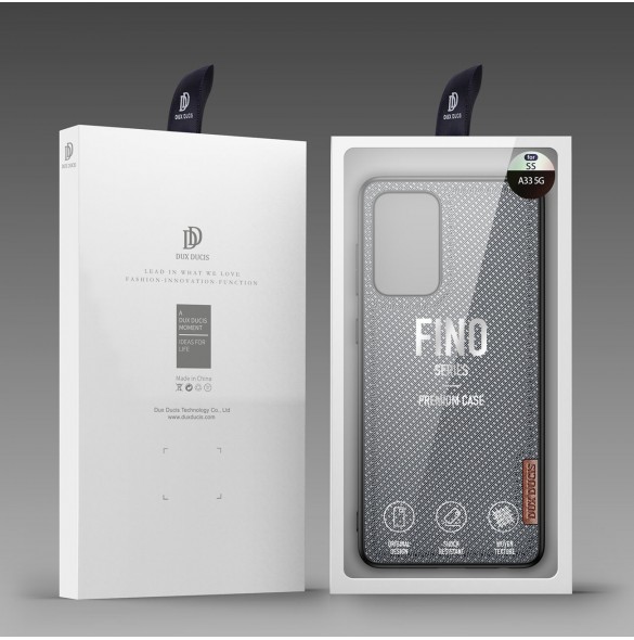 Dux Ducis Fino fodral är tillverkat av nylonmaterial för Samsung Galaxy A73 blå