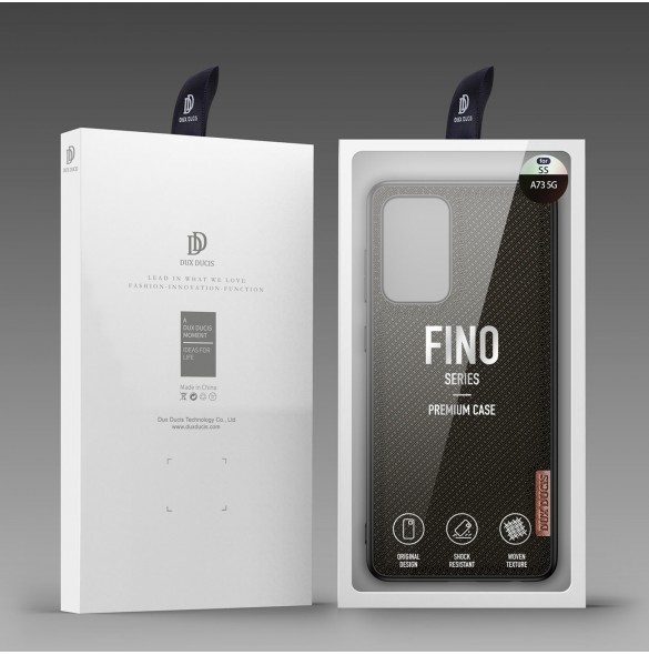 Dux Ducis Fino fodral är tillverkat av nylonmaterial för Samsung Galaxy A73 grön