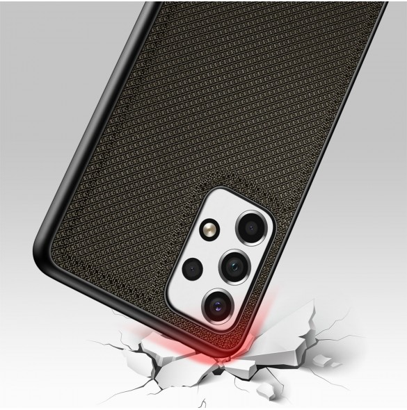 Dux Ducis Fino fodral är tillverkat av nylonmaterial för Samsung Galaxy A73 grön