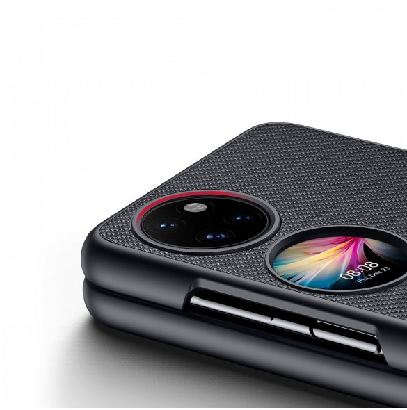 Dux Ducis Fino fodral är tillverkat av nylonmaterial Huawei P50 Pocket svart
